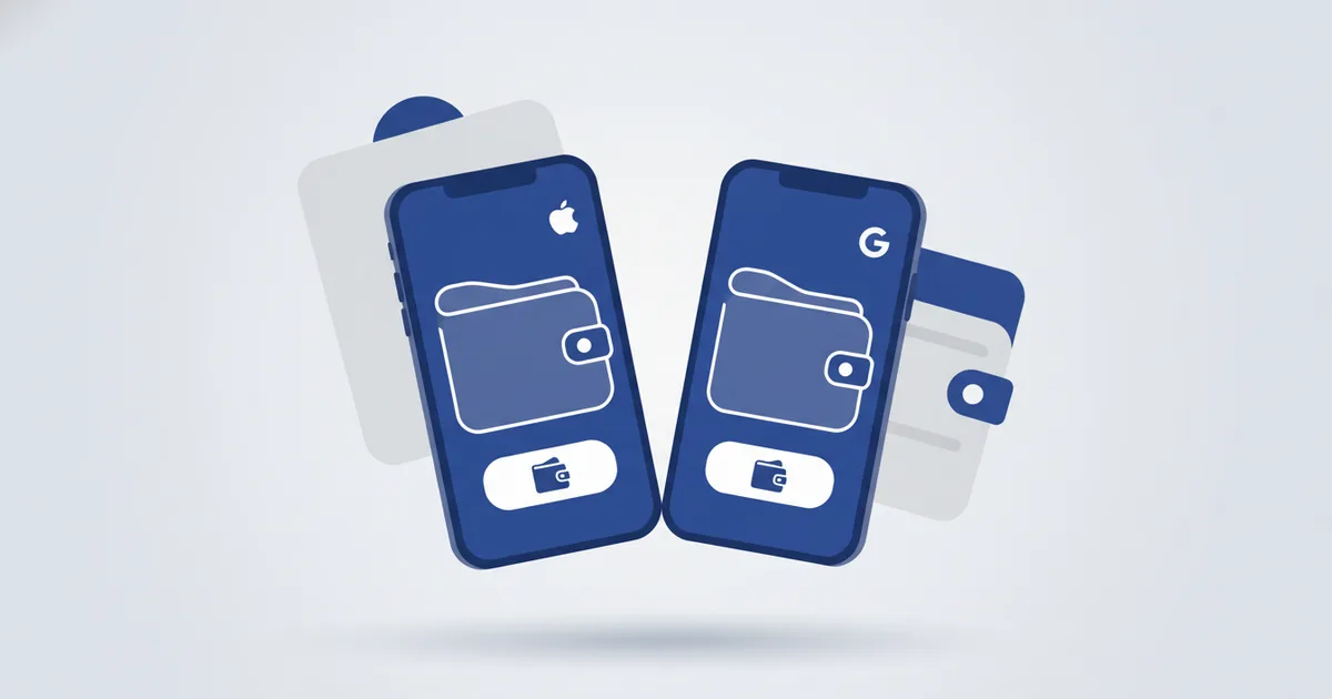 Digital business card saved in Apple Wallet and Google Wallet