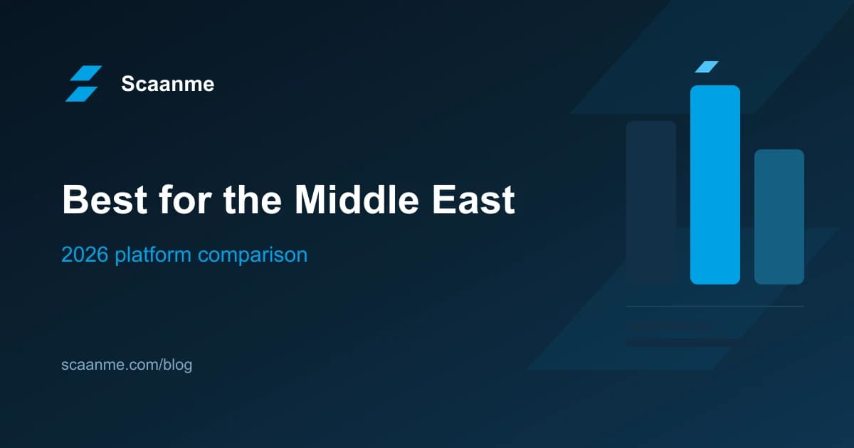 Bilingual Arabic and English digital business card compared against global platforms