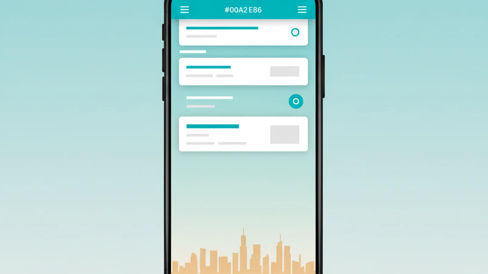 A Saudi professional sharing an Arabic ScaanMe digital business card by tapping an NFC card on a smartphone