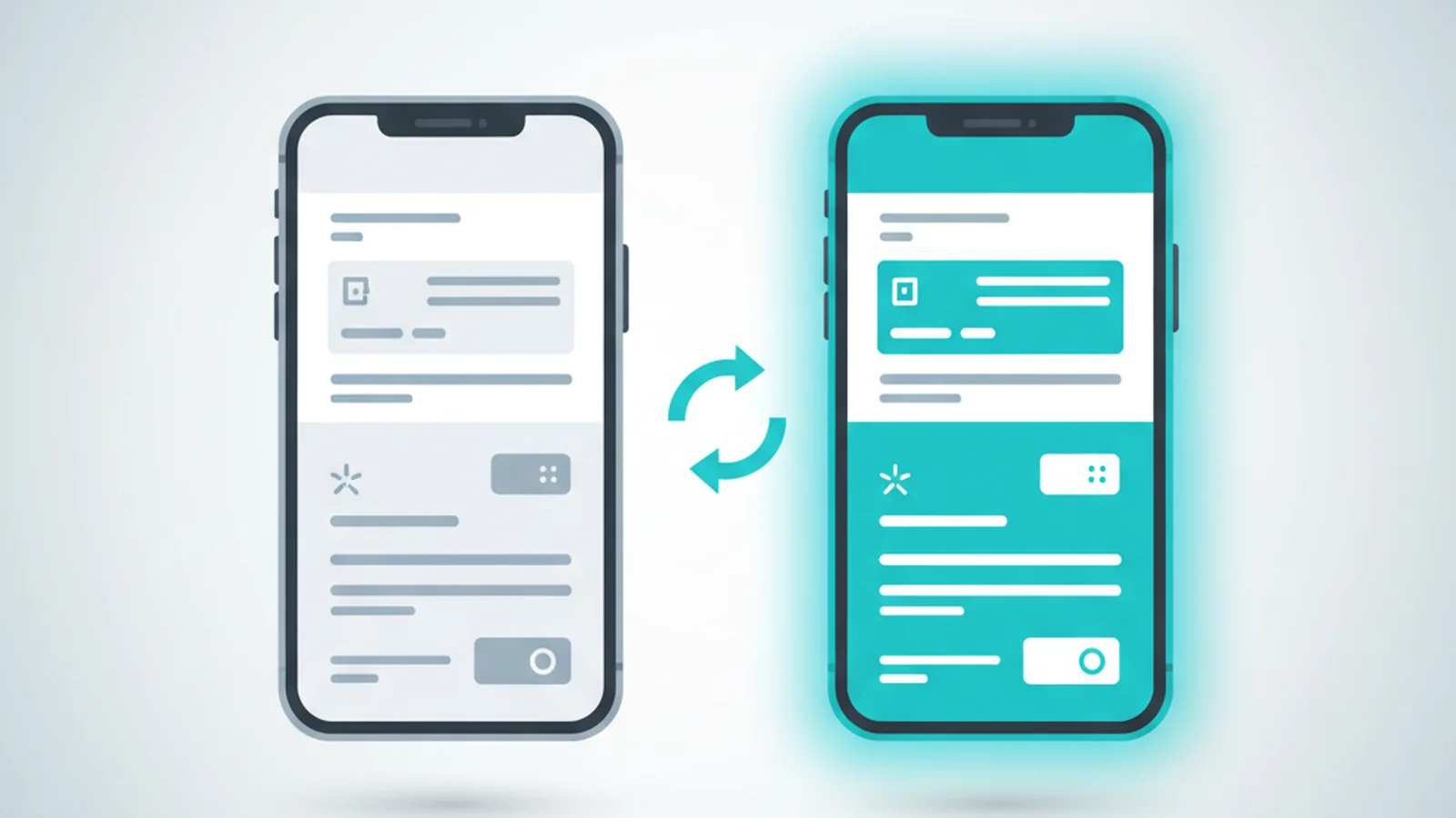 A comparison of ScaanMe and V1CE digital business cards, highlighting features for the Arab world like Arabic language support and WhatsApp commerce.