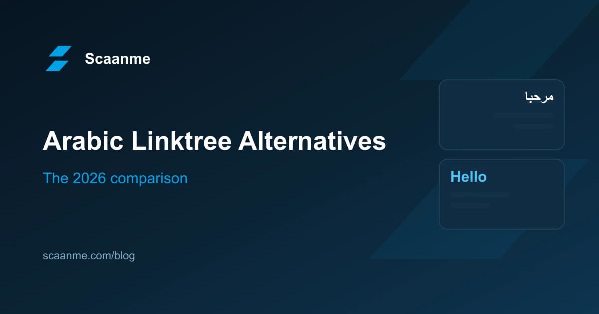 Arabic bio link page with store and booking compared with Linktree and Arabic micro tools