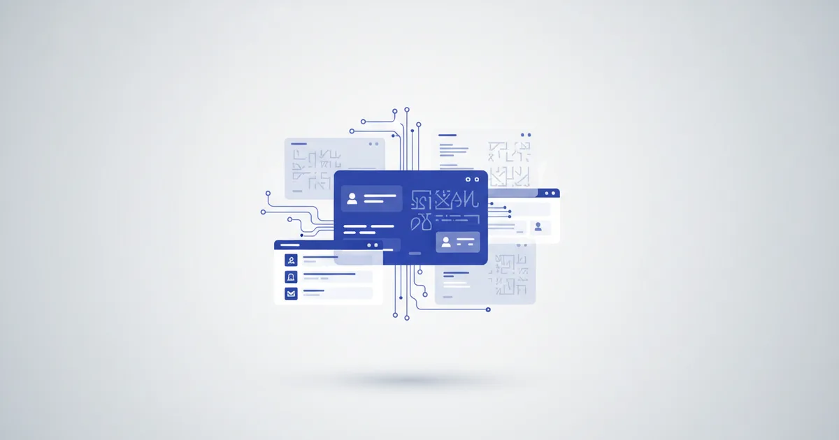 Digital business card displayed in multiple languages