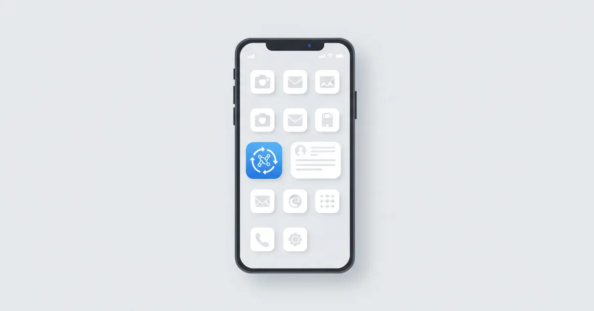 Phone home screen with installed PWA app icon