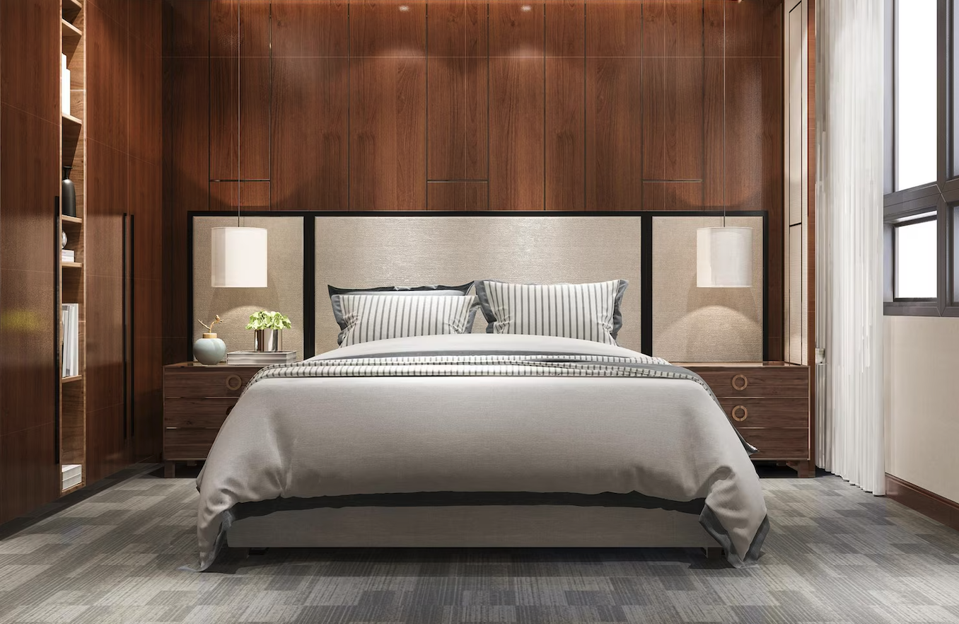 Solid Wood King Bed