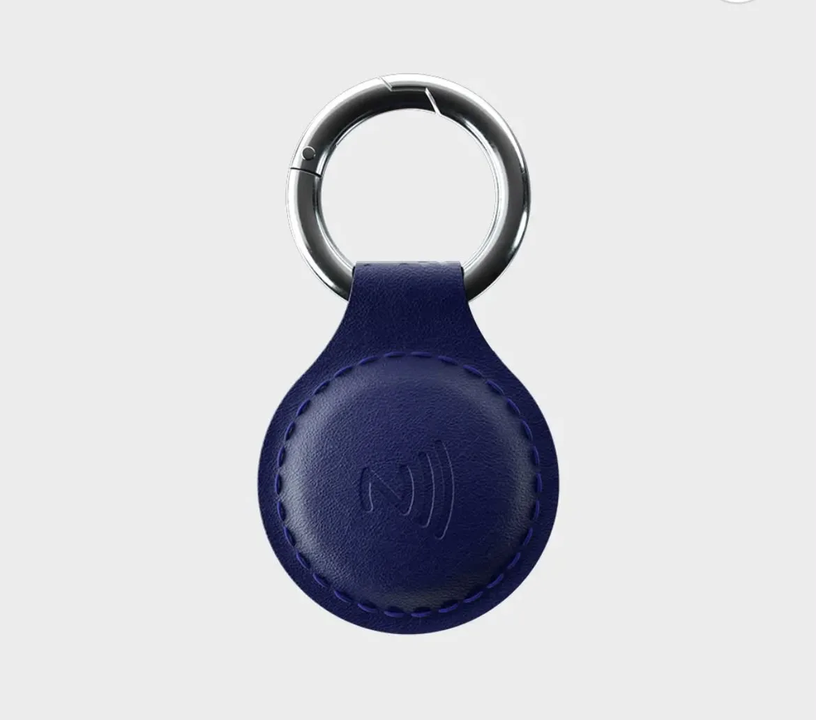 Nfc Leather KeyChain Navy