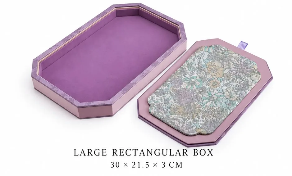 Lidded jewelry & perfume boxes