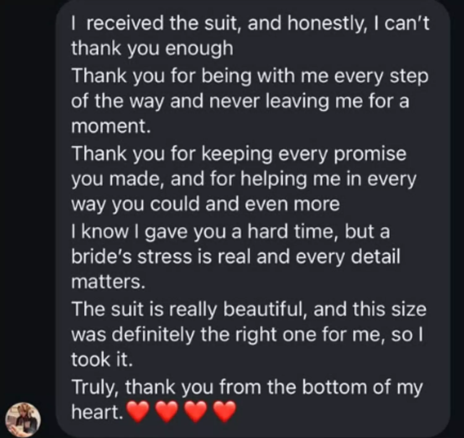 Customer feedback