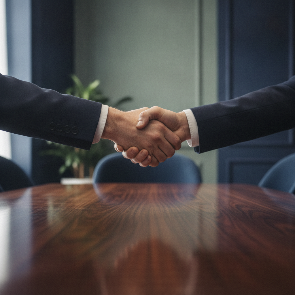 A handshake, then a lifelong plan
