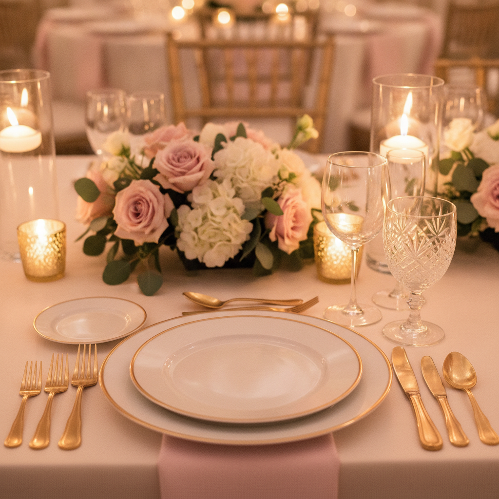 Ballroom reception for 400 guests