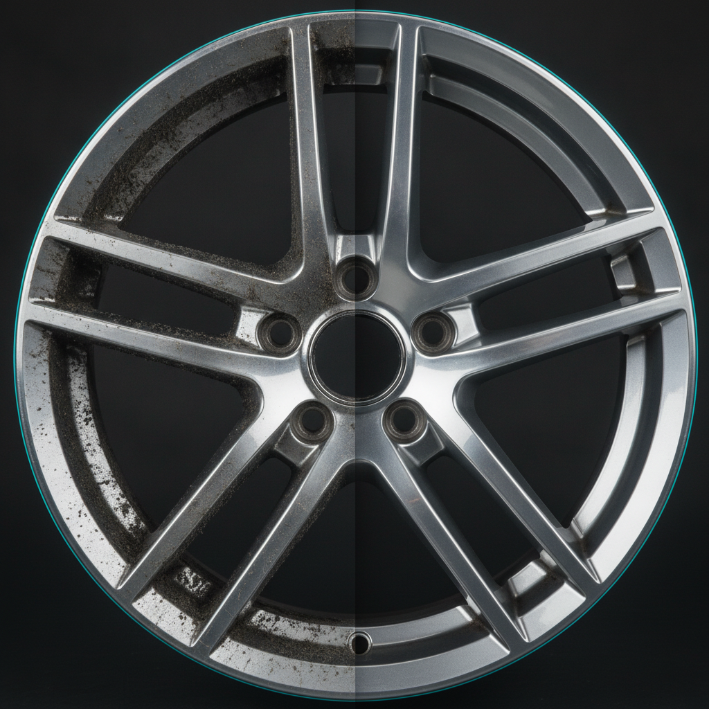 Alloy wheels — brake dust to bright finish