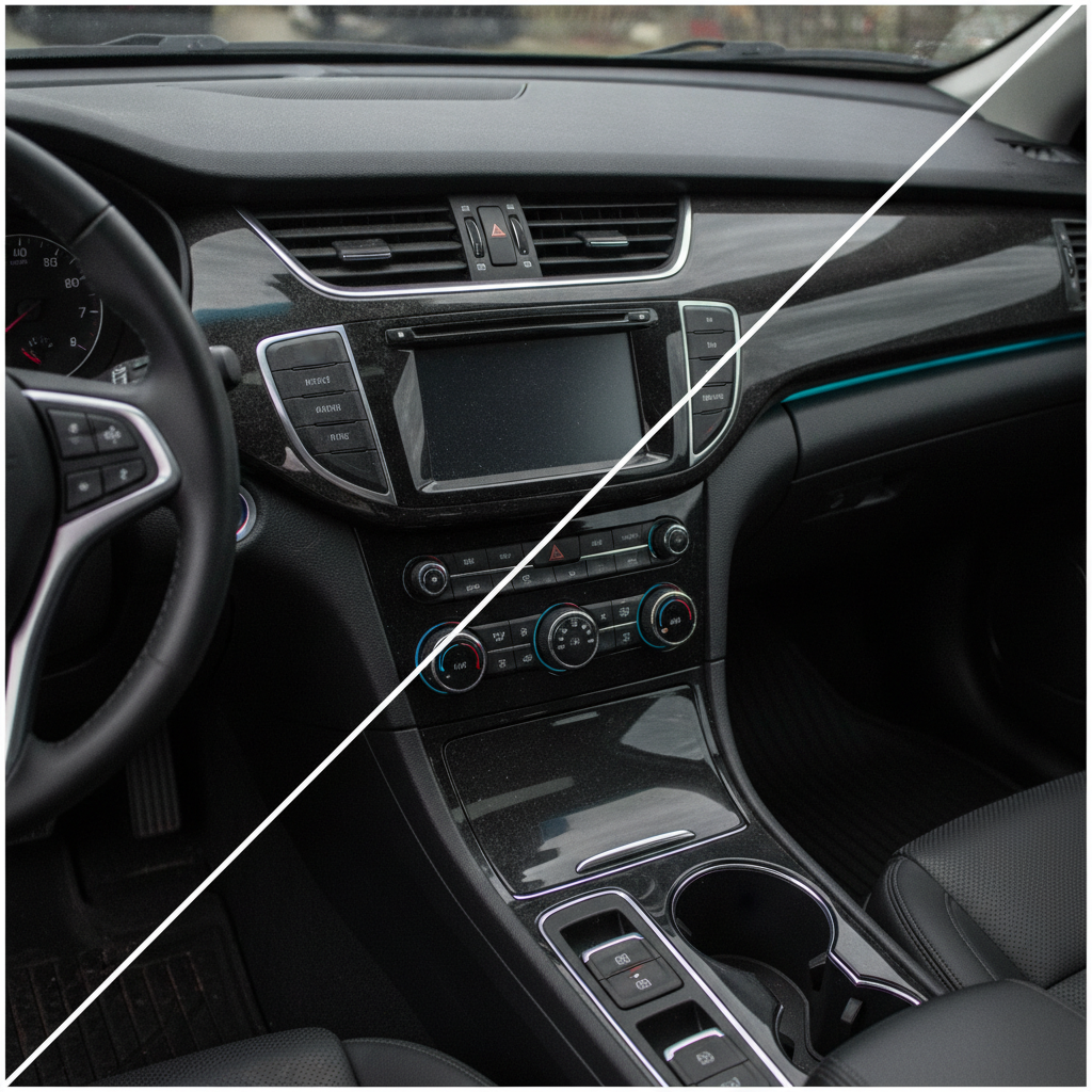 Cabin & console — deep-cleaned and dressed