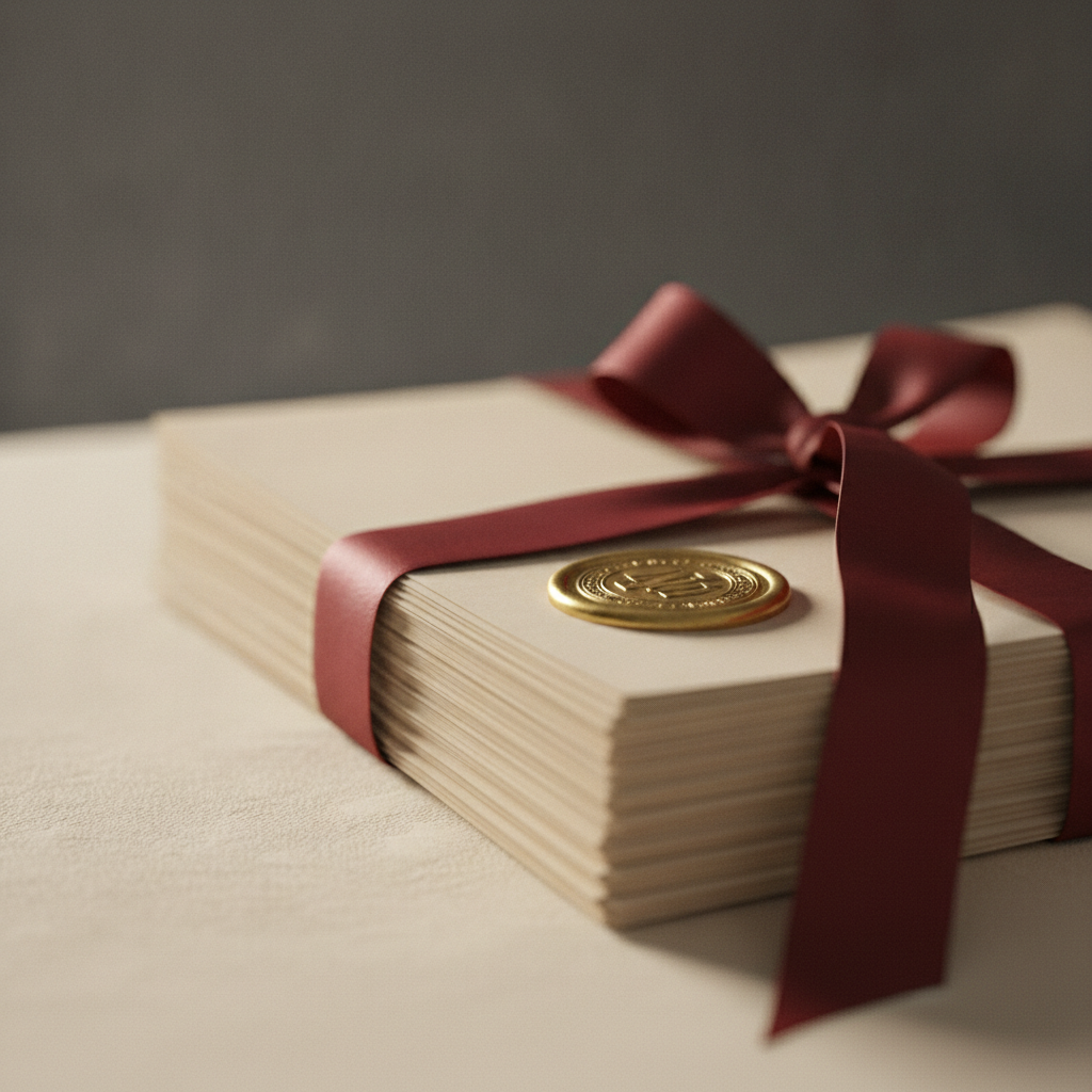 Certified & ribbon-bound