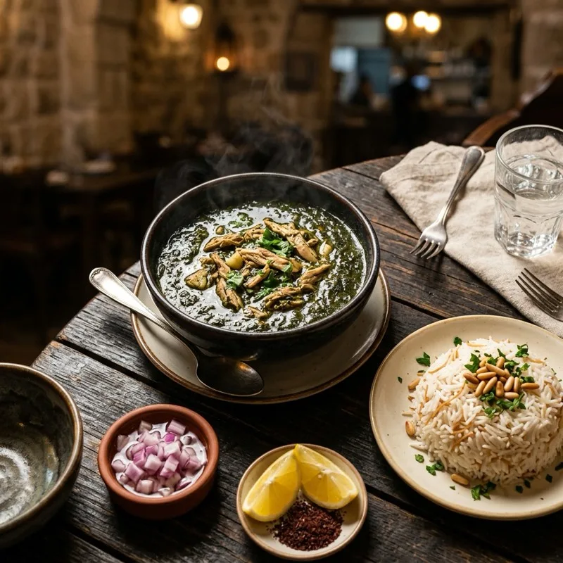 Molokhia with Chicken